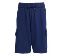 adidas Unisex Kids Essentials Cargo Shorts, Dark Blue/White, 13-14 Years