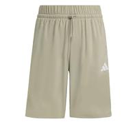 adidas Unisex Kids Essentials Climacool Stripes Shorts, Silver Pebble/White, 9-10 Years