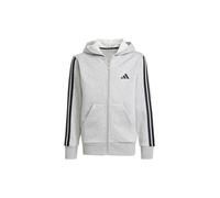 adidas Unisex Kids ESSENTIALS FULL ZIP HOODIE, Medium Grey Heather/Black, 7-8 Years