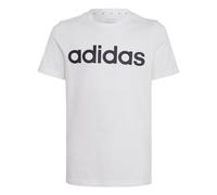 adidas Unisex Kids Essentials Linear Logo Cotton Tee, White/Black, 11-12 Years