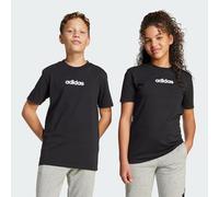 adidas - Kid's Linear Tee 160 - T-shirt size 140, grey/black