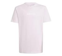 adidas Unisex Kids Essentials Linear Logo Shirt, Clear Pink/White, 7-8 Years