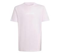 adidas Unisex Kids Essentials Linear Logo T-Shirt, Clear Pink/White, 13-14 Years
