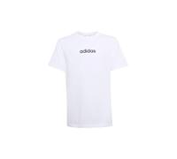 adidas Unisex Kids Essentials Linear Logo T-Shirt, White/Black, 9-10 Years