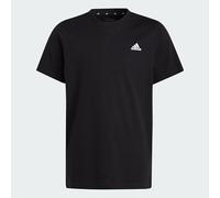 adidas Unisex Kids Essentials Small Logo Cotton Tee, Black/White, 11-12 Years