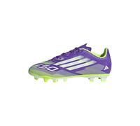 adidas Unisex Kids F50 Club Firm Ground/Multi Ground Football Boots Kids, Purple Rush/Cloud White/Lucid Lemon, 2 UK