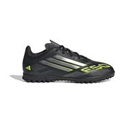 adidas Unisex Kids F50 Club Turf Football Boots Kids, core Black/Iron met./Lucid Lemon, 12 UK Child