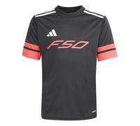 adidas Unisex Kids F50 Jersey Short Sleeve Kids, Black/Lucid red/White, 9-10 Years