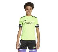 adidas Unisex Kids F50 Jersey Short Sleeve Kids, Lucid Lemon/Black, 15-16 Years