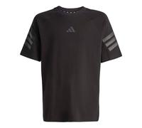 adidas Unisex Kids Future Icons 3 Stripes Shirt, Black/Black, 13-14 Years