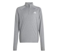 adidas Unisex Kids GOTO PZ 1/4 Zip Longsleeve TEE, Grey Three/Grey one/Reflective Silver, 5-6 Years