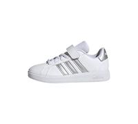 adidas Unisex Kids Grand Court 2.0 Shoes Children, Cloud White/Matte Silver/Cloud White, 2 UK