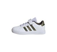 adidas Unisex Kids Grand Court 2.0 Shoes Children, Cloud White/Olive/Shadow Olive, 11 UK Child
