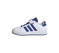adidas Unisex Kids Grand Court 2.0 Shoes Kids Tennis Shoes, FTWR White Team Royal Blue Core Black, 2.5 UK Child