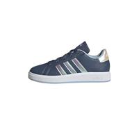 adidas Grand Court Lifestyle Lace Tennis Shoes, Preloved Ink/Cloud White/Clear Sky, 11 UK Child