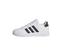 adidas Unisex Kids Grand Court Lifestyle Tennis Lace-Up Shoes, Cloud White / Core Black / Core Black, 5 UK