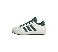 adidas Unisex Kids Grand Court Lifestyle Tennis Lace-up Shoes Tennis Shoes, Off White Collegiate Green Core Black, 2 UK Child