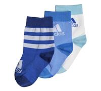 adidas Unisex Kids Graphic Socks 3 Pairs, Royal Blue/Blue Fusion/White, KXL