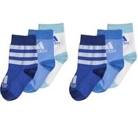adidas Unisex Kids Graphic Socks 3 Pairs, Royal Blue/Blue Fusion/White, KXL (Pack of 2)