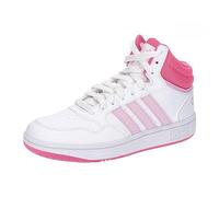 adidas Unisex Kids Hoops Mid Shoes, Cloud White/Orchid Fusion/Lucid Pink, 5.5 UK