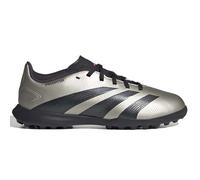 adidas - Unisex Kids League Predator Turf Sneaker, Platin Metallic/Aurora Black/Turbo, 19.5 cm