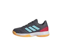 adidas Unisex Kids Ligra 8 Kids Indoor Shoes, Aurora Onix/Flash Aqua/semi Lucid red, 2 UK