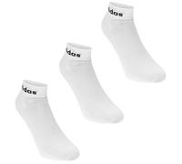 adidas Unisex Kids Linear Ankle Cushioned Socks 3 Pairs, Black/White, 6-7 Years