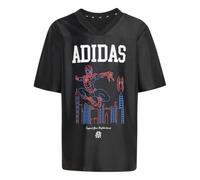 adidas Unisex Kids Marvel Spider-Man Shirt, Black/White, 3-4 Years