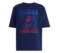adidas Unisex Kids Marvel Spider-Man TEE, Dark Blue/Off White, 9-10 Years