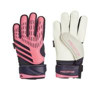 adidas Unisex Kids Match Predator Fingersave Goalkeeper Gloves, Turbo/Aurora Black/Turbo, 6
