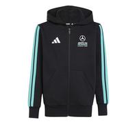 adidas Unisex Kids MERCEDES - AMG PETRONAS FORMULA 1 TEAM DNA FULL ZIP HOODY, black/semi mint rush, 7-8 Years