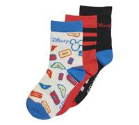 adidas Unisex Kids Mickey Mouse Crew Socks 3 Pairs, Black/Bright Royal/Chalk White, KXXL