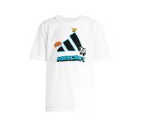 adidas Unisex Kids Minecraft Training T-Shirt, White, 15-16 Years
