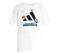 adidas Unisex Kids Minecraft Training T-Shirt, White/Black, 5-6 Years