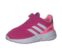 adidas Unisex Kids Nebzed Elastic Lace Top Strap Shoes, Fuchsia / Cloud White / Cloud White, 4 UK