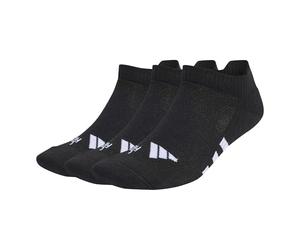 adidas Unisex Kids Performance Cushioned Low Socks 3 Pairs, Black/Black/Black, 6-7 Years