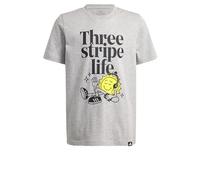 adidas Unisex Kids Positivity Table Graphic Tshirt, Medium Grey Heather, 13-14 Years