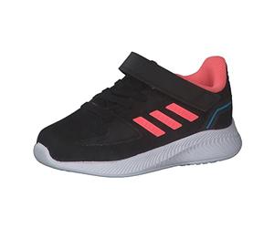 adidas Unisex Kids Runfalcon 2.0 I Gymnastics Shoe, Core Black Acid Red Sky Rush, 5 UK Child