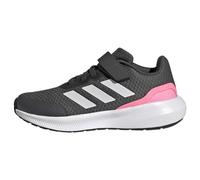 adidas Unisex Kid's RunFalcon 3.0 Elastic Lace Top Strap Shoes Running, Grey Six/Crystal White/Beam Pink, 10 UK Child