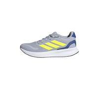 adidas Unisex Kids RUNFALCON 5 Shoes Junior, Halo Silver/Lucid Lemon/Team Royal Blue, 4 UK