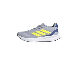 adidas Unisex Kids RUNFALCON 5 Shoes Junior, Halo Silver/Lucid Lemon/Team Royal Blue, 4 UK