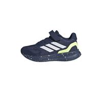 adidas Unisex Kids RUNFALCON 5 Shoes Kids, Dark Blue/FTWR White/hi-res Yellow, 12 UK Child