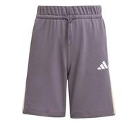 adidas Unisex Kids Seasonal Essentials Colorblock Shorts, Grey strata/Powder Yellow/White, 9-10 Years