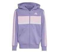 adidas Unisex Kids Seasonal Essentials Tiberio 3 Stripes Fleece Track_Suit, magic lilac/clear pink/Frozen Purple, 11-12 Years