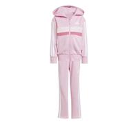 adidas Unisex Kids SEASONAL ESSENTIALS TIBERIO 3 STRIPES FLEECE TRACKSUIT, true pink/white/clear pink, 5-6 Years