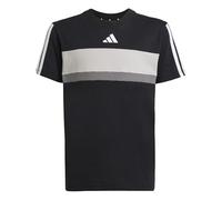 adidas Unisex Kids Seasonal Essentials TIBERIO 3 Stripes T-Shirt, Black/White, 9-10 Years