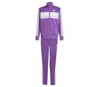 Adidas Seasonal Essentials Tiberio 3 Stripes Tricot Tracksuit Purple 7-8 Years Boys,Girls