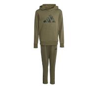 adidas Unisex Kids SEASONALS CAMO TRACKSUIT, olive strata/black, 7-8 Years