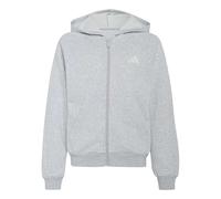 adidas Unisex Kids Seasonals Collegiate Typography Full Zip Hoody Junior Sweatshirt, light grey heather/off white, 13-14 Years