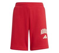 adidas Unisex Kids Seasonals Collegiate Typography Short, Pure Ruby/Off White, 11-12 Years
